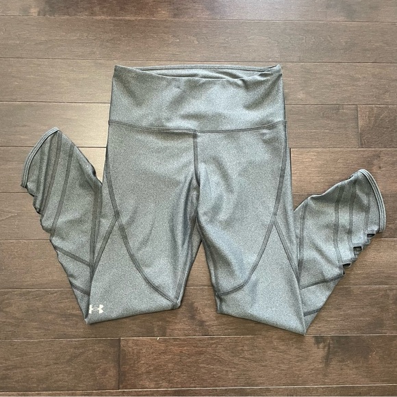 Under Armour Charcoal Grey Compression Heatgear Leggings Women’s Small - Picture 2 of 8